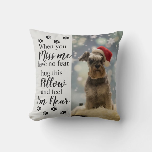 Almofada Custom Photo Sympathy gift for pet owners (Frente)
