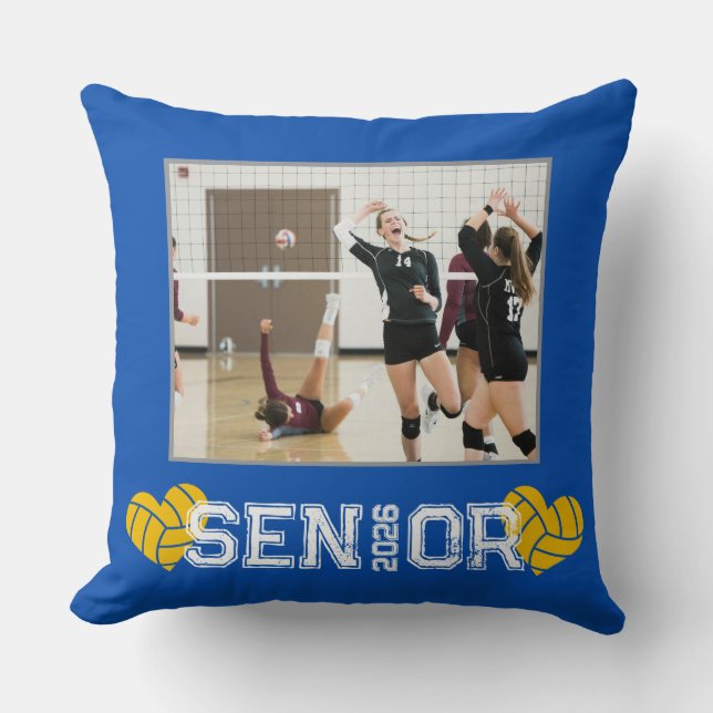 Almofada Custom Photo Volleyball Senior Number  (Frente)
