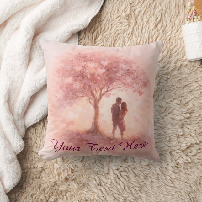 Almofada Custom Romantic Couple Throw Pillow (Cobertor)
