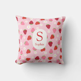 Almofada Custom Strawberry & Daisy Baby Pillow