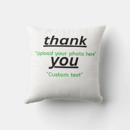 Almofada Custom Text & Upload Your Photo Personalized