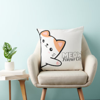 Almofada Customizable Meow Forever Cozy Cat