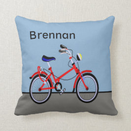 Almofada Customizável conhecido da bicicleta vermelha e da