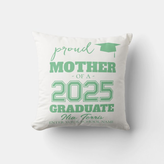 Almofada Customized proud mother of a graduate 2025 (Frente)