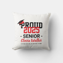 Almofada Customized proud school senior graduate