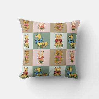 Almofada Cute Animal for Sofa & Bedroom Decor 