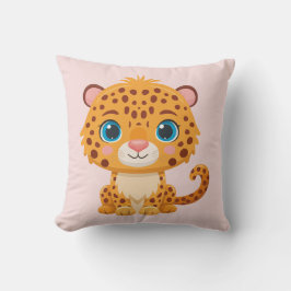 Almofada Cute Baby Leopard Safari Animal Kids