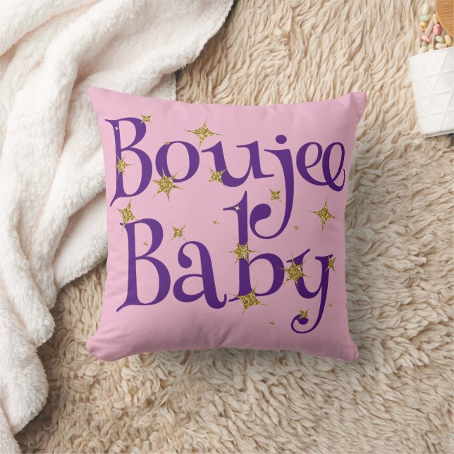 Almofada Cute Boujee Baby Purple e Rosa (Cobertor)