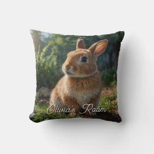 Almofada Cute Bunny jardim de cottage inglês de Páscoa 