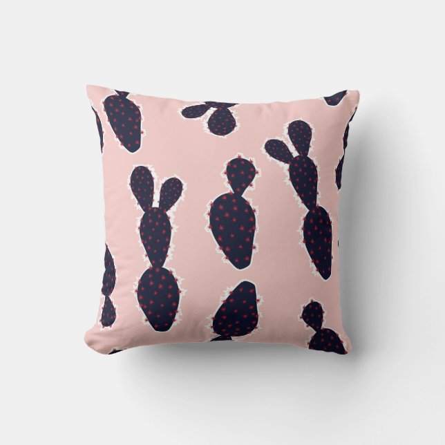 Almofada Cute cactus seamless pattern sweet mood and tone,  (Frente)