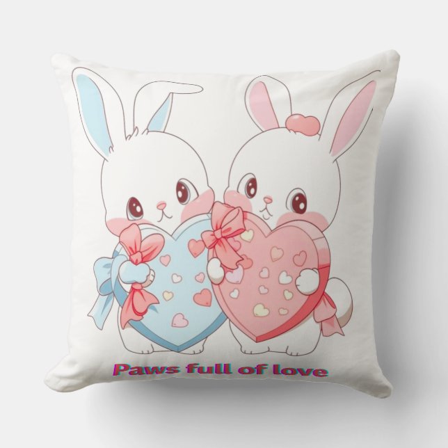 Almofada Cute Cat Art Pillow for Nursery, Kids’ Room  (Frente)