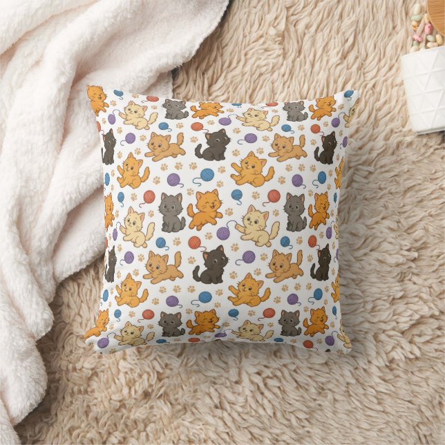 Almofada Cute Cat Pattern (Cobertor)