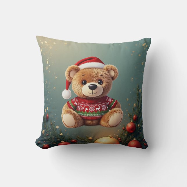 Almofada Cute Christmas Bear Pillow (Frente)