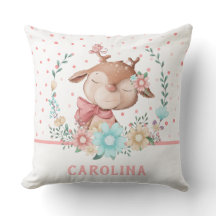 Cute Deer Floral Reversível