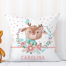 Cute Deer Floral Reversível