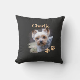 Almofada Cute dog pet with customized name