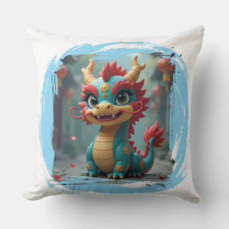 Almofada Cute Dragon Throw Pillow