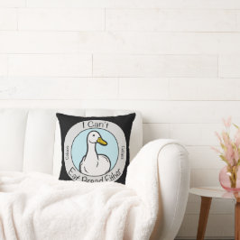 Almofada Cute Duck "Cant Eat Bread" Celiacs Disease