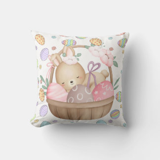 Almofada Cute Easter Bunny Basket 