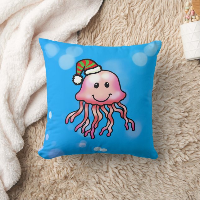 Almofada Cute Festive Jellyfish Cartoon (Cobertor)