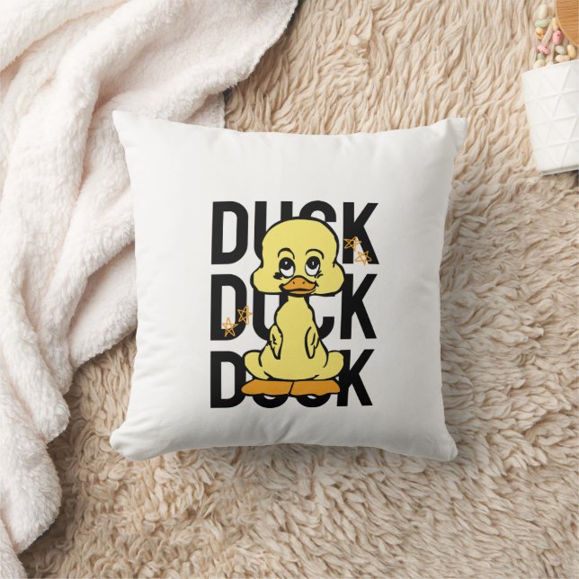 Almofada Cute Funny Duck Throw Pillow (Cobertor)