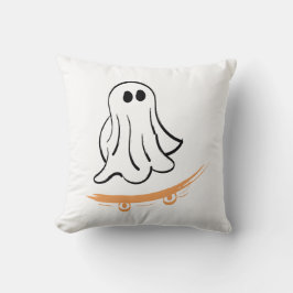 Almofada Cute ghost on skateboard