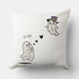 Almofada Cute ghosts couple talking
