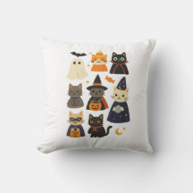 Cute Halloween Cat Pillow