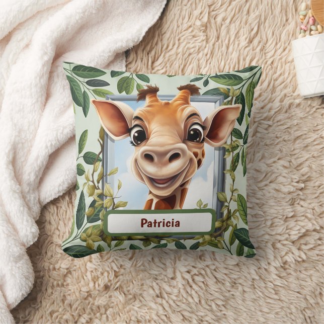 Almofada Cute Jungle Giraffe kids unisex  (Cobertor)