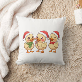Almofada Cute Kawaii Christmas Ducks | Festive Holiday