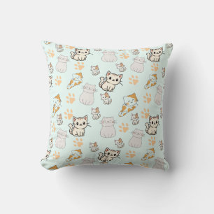 Almofada Cute Kawaii Kittens & Paws