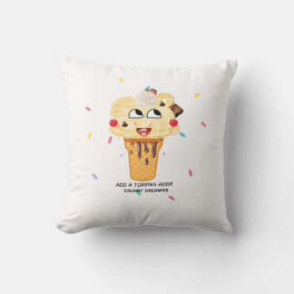 Almofada Cute kid pillow Add A Topping Addie Creamy Dreamie
