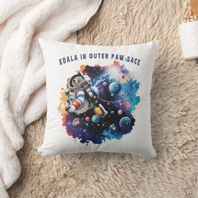 Almofada Cute Koala no Outer Paw-sace, Astronauta de Koala (Cobertor)