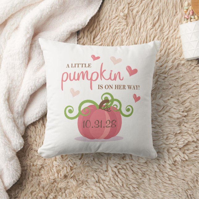 Almofada Cute Little Pumpkin Baby Shower Napkins (Cobertor)