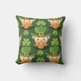Almofada Cute Mustache Leprechaun