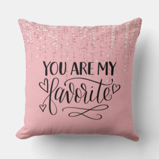 Almofada Cute Pink Couple Gift Decor