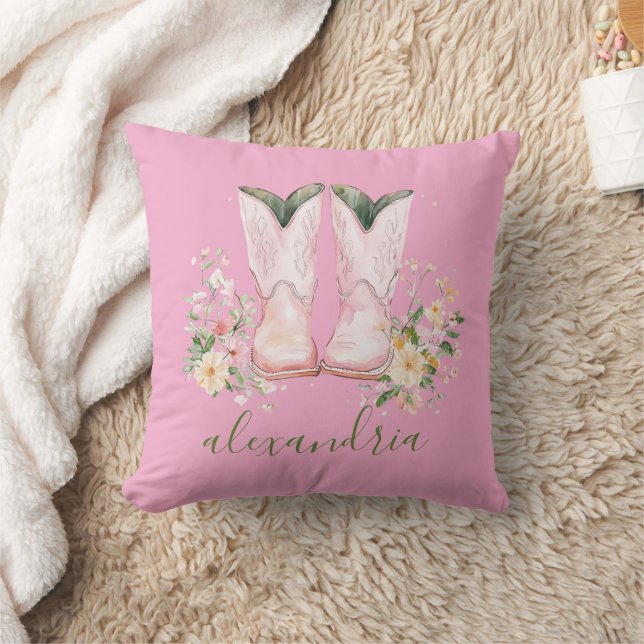 Almofada Cute Pink Cowgirl  (Cobertor)