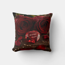 Almofada Cute Red Rose Romantic Valentine Decorative