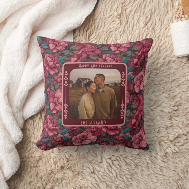 Almofada Cute Romantic 20Th Anniversary Throw Pillow (Cobertor)