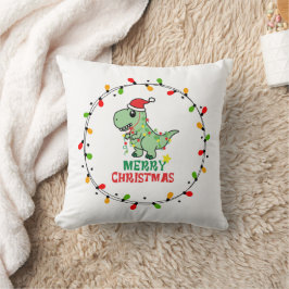 Almofada Cute Santa Dino Merry Christmas