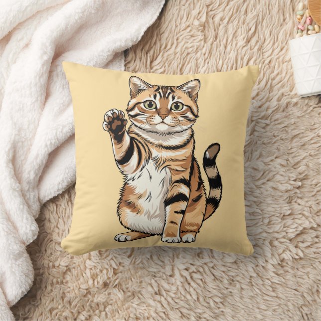 Almofada Cute simple design men cat lover (Cobertor)