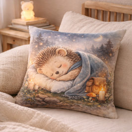 Almofada Cute Sleeping Hedgehog Kids Room & Nursery