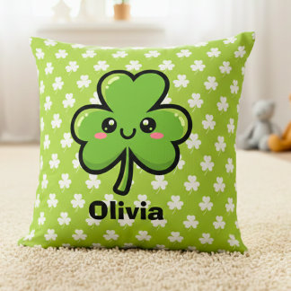 Almofada Cute Smiling Clover