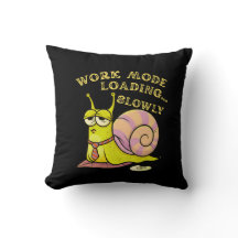 Cute Snail Cartoon with Work Mode Loading Slowly