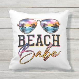 Almofada Cute Summer Viba Óculos de sol Babe Beach House