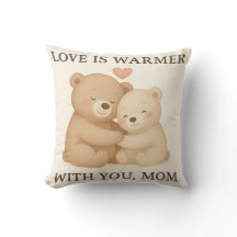 Cute Valentine’s Day Bear Pillow for Mom – Gift