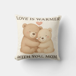 Almofada Cute Valentine’s Day Bear Pillow for Mom – Gift