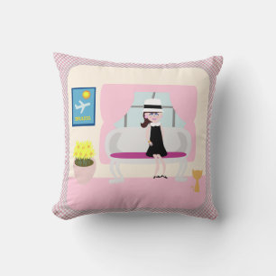 Almofada Cute Vintage Stephanie Swanky Retro Character Art