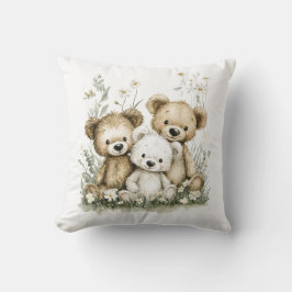 Almofada Cute Watercolour Teddy Bear group