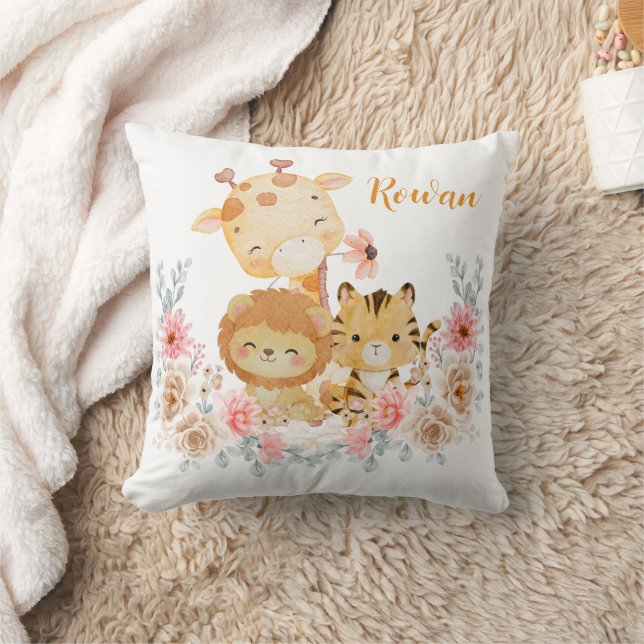 Almofada Cute Wild Animal Throw Pillow (Cobertor)